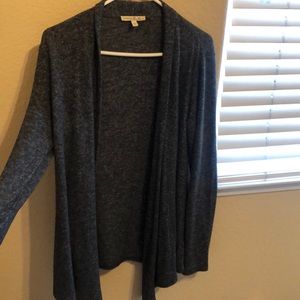 Gray wrap cardigan